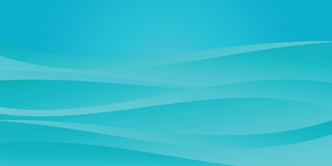 Vector background of waves in the sand in gradient shades of green and blue.