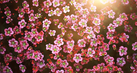 The first flowers against the background of green spring. Spring bloom.