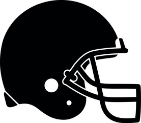 American football helmet silhouette