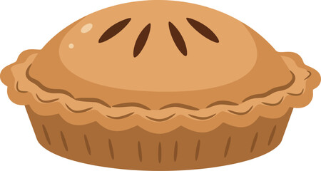 Golden apple pie dessert slice