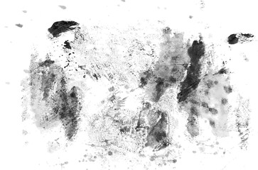 Vector grunge overlay. Paint texture with spray effect and drop ink splashes.