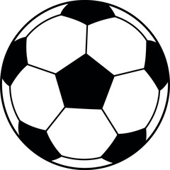 Classic soccer ball icon