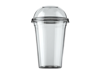 Clear plastic cup with dome lid (3)