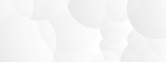 White and gray overlap circle triangle geometric technology pattern. minimal rectangle randomly arranged white lines transparent web round background layers. overlapping presentation design.	