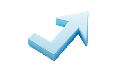 Light-blue 3D upward-pointing arrow icon