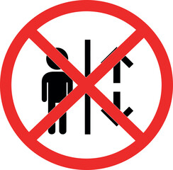 Obraz premium No entry sign restricted access forbidden zone