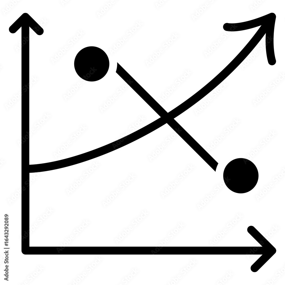 Poster increase and decrease in rate icon vector image. can be used for trading.