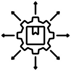 Fototapeta premium Distribution Icon
