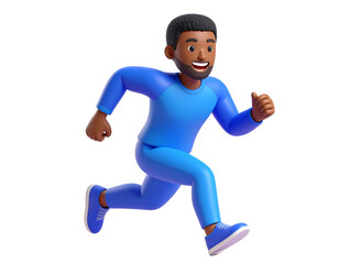 Running Man Vector Illustration