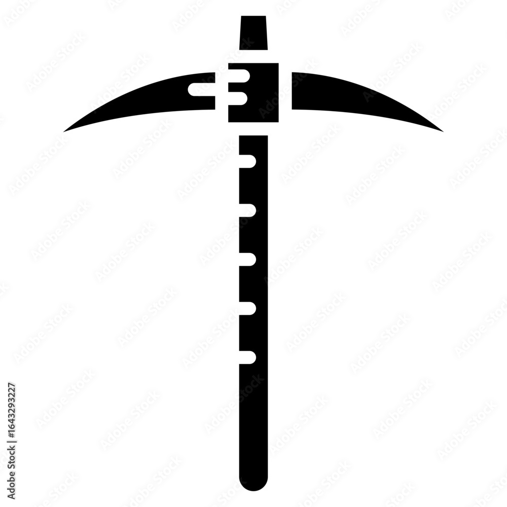 Poster pickaxe icon vector image. can be used for construction tools.