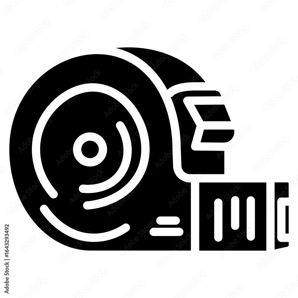 Poster measuring tape icon vector image. can be used for construction tools.