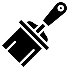 Plastering Trowel icon vector image. Can be used for Construction Tools.