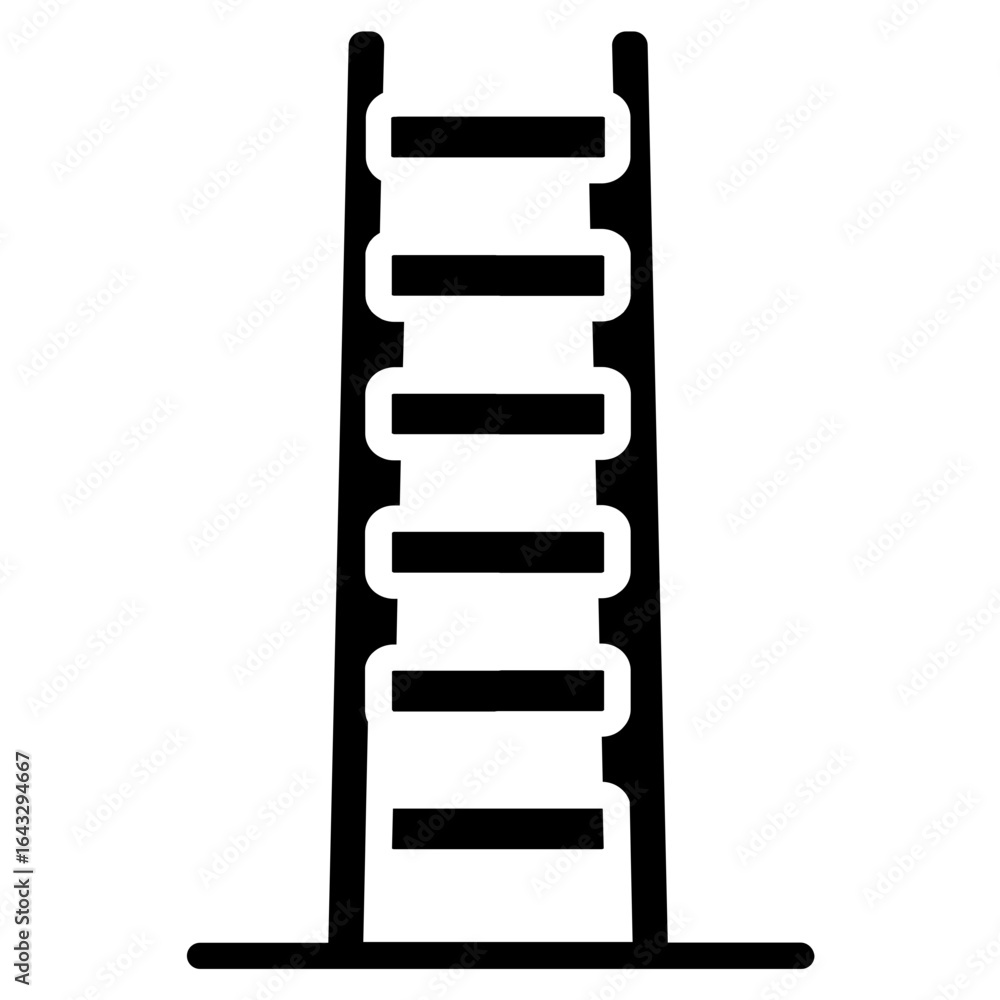 Poster ladder icon vector image. can be used for construction tools.
