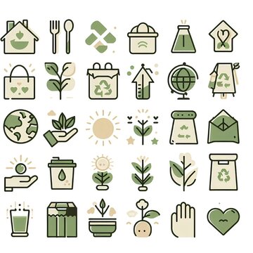 Sustainability Infographic Icons