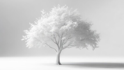 Obraz premium Monochromatic tree in a simple setting