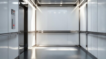 Modern elevator interior (2)