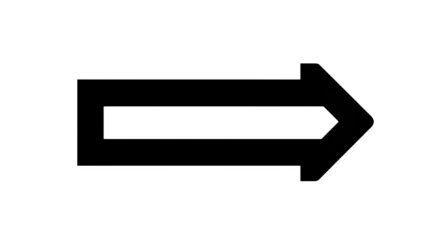 Navigation arrow with path line underneath, black silhouette icon,