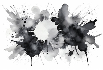 black ink blot