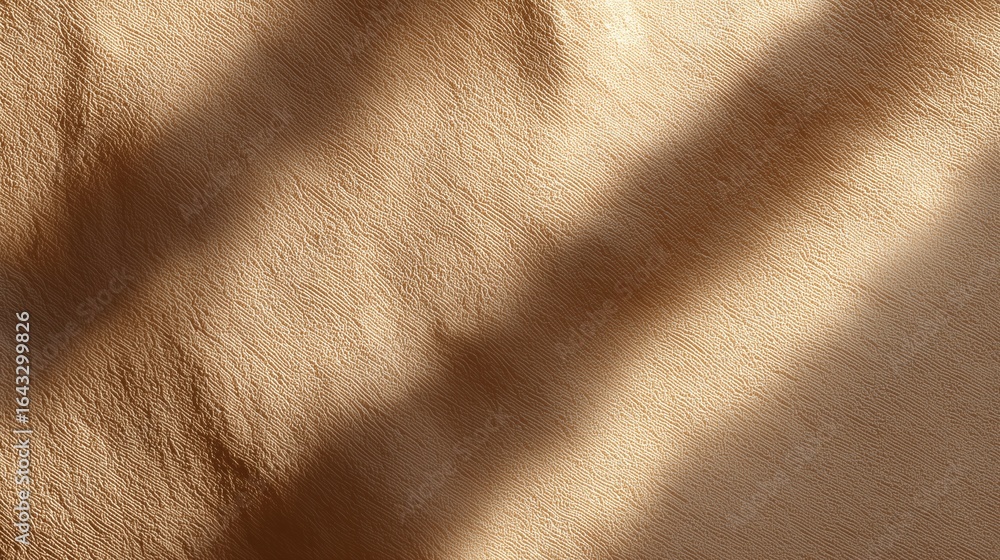 Poster light and shadow play on soft beige fabric creating an elegant and tranquil atmosphere in the aftern
