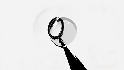 Magnifying glass on white background (2)