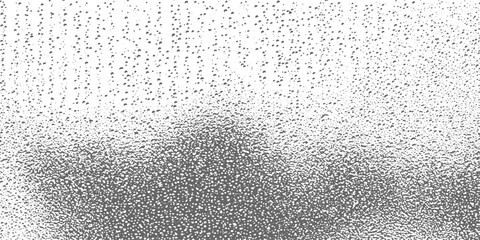 Vintage Halftone black and whit Gradient Texture, pattern paper. Water, rain noise dot dust overlay  backdrop. Wall gray grunge surface, on transparent background.
