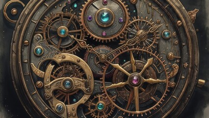 Intricate clockwork mechanism (1)