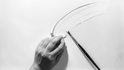 Hand painting abstract design