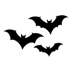 Halloween Bat Flying Cartoon Vector Illustration