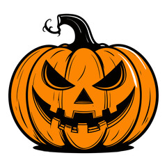 Happy Halloween Pumpkin Vector Illustration