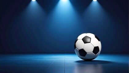 Naklejka premium soccer ball on stadium