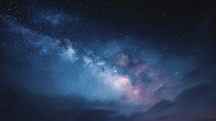 Fototapeta premium A breathtaking view of the starry night sky, showcasing the Milky Way galaxy