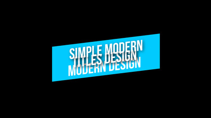 Simple And Minimal Title 1