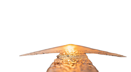 Golden arrow, upward path, leading to light