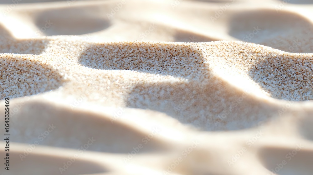 Aufkleber smooth waves of golden sand create abstract natural pattern with soft shadows and light, macro close