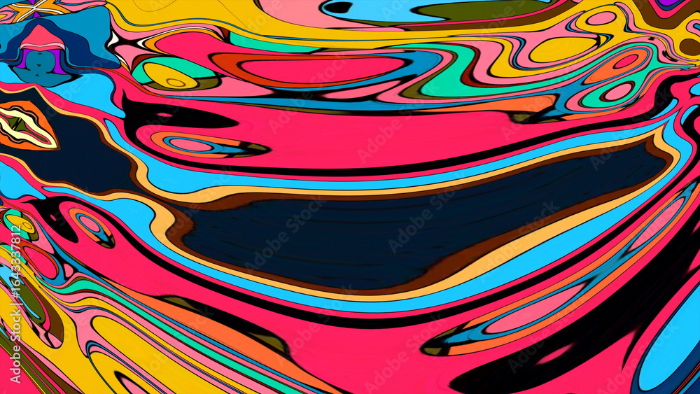 Poster abstract background with colorful splashes