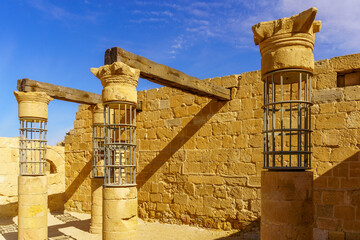 Ruins in ancient Mamshit, Negev Desert