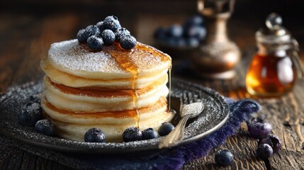 pancakes with fresh berries