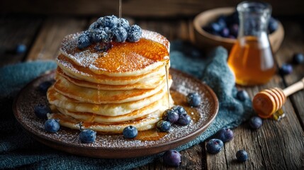 pancakes with fresh berries