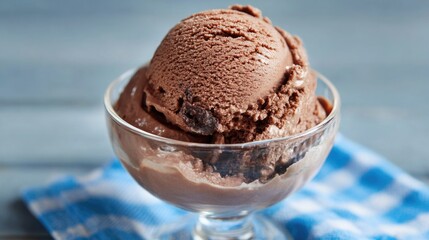 sweet, creamy chocolate ice cream