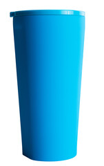 Blue reusable tumbler design element