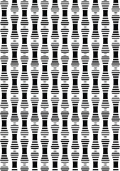 Abstract geometric black and white graphic design illusion pattern