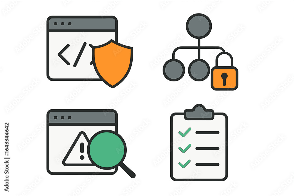 Poster essential elements of cybersecurity for protecting digital information systems and networks