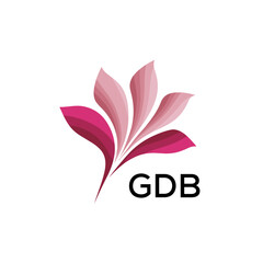 GDB Modern Floral Abstract Logo Design, GDB Later Logo, Creative Botanical Brand Identity
