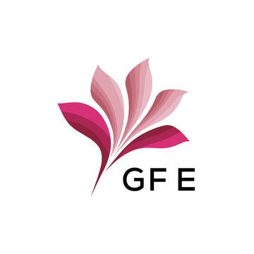 GFE Modern Floral Abstract Logo Design, GFE Later Logo, Creative Botanical Brand Identity
