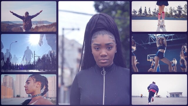 Multi Panel Modern Slideshow With Lens Leaks