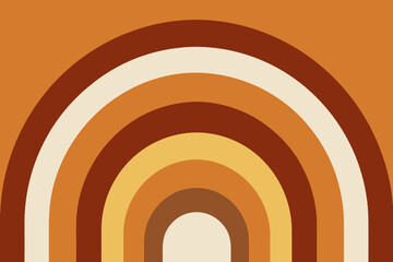 Abstract vector illustration with orange and yellow circular swirls and spiral patterns