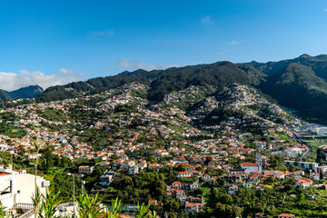 Funchal Hills and Residential Districts under Clear Skies – Madeira