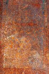 Grunge rusted metal texture, rust and oxidized metal background. Old metal iron panel