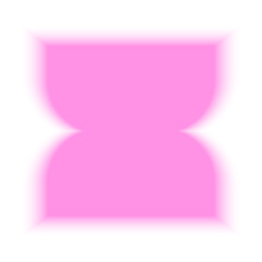 PNG Pink abstract 3D geometric shape on transparent background