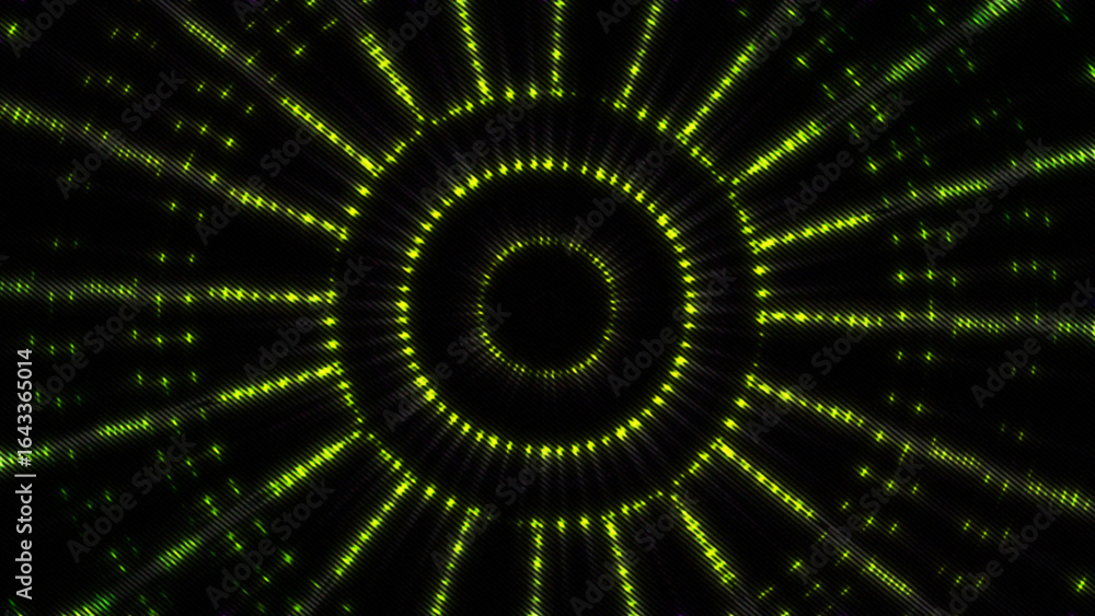 Poster 4k creative neon round lines design texture pattern abstract wallpaper live performance concert disc